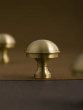 Load image into Gallery viewer, Light Luxury French Vintage Brass Umbrella Curved Long Pulls, Handles for Drawers, Wardrobes and Shoe Cabinets