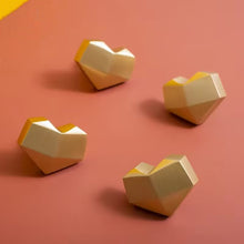 Load image into Gallery viewer, Gold Heart Brass Cabinet Knobs, Nordic Light Luxury Unique Small Handles for Dressers and Wardrobes