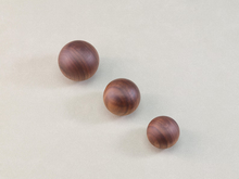 Load image into Gallery viewer, Wood Knobs Handles Ball Knobs Drawer Pulls Cabinet Pull Knob Wardrobe Black Walnut Beech Kitchen Cabinet Door Handles Knobs Simple Hardware