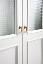Load image into Gallery viewer, Original French Luxury Brass Crystal Pendant Drawer Pull, Unique Pink White Knob for Cabinet and Wardrobe Doors