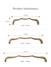 Load image into Gallery viewer, Ripples Brass & Bronze Handle - Cabinet Pull, Drawer Handle for Book Cabinet & Closet Door