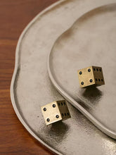 Load image into Gallery viewer, Vintage Dice Cabinet Knob, Antique Bronze Drawer Pull, Mid Century Furniture Handle