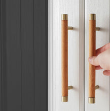Load image into Gallery viewer, Modern Chinese Style Light Luxury Solid Wood Pull Handles - For Cabinet Doors Drawers Wardrobes
