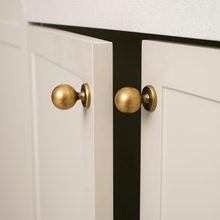 Load image into Gallery viewer, Antique Bronze Beaded Bar Cabinet Pulls | Kitchen & Wardrobe Hardware Handles