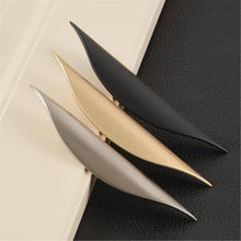 Load image into Gallery viewer, 1.25", 2.5", 3.75" (32mm, 64mm, 96mm) Gold Modern Drawer Pulls | Dresser, Kitchen Cabinet & Cupboard Handles | Door Pulls