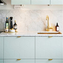 Load image into Gallery viewer, Leaf Invisible Brass Gold Drawer Pulls | Modern Decorative Cabinet & Wardrobe Cupboard Handles, Pulls
