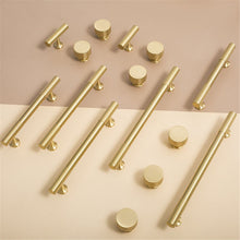 Load image into Gallery viewer, Solid Brass Drawer Knobs & Handles | Gold Cabinet & Dresser Pulls, Kitchen & Cupboard Handles, Wardrobe Knobs