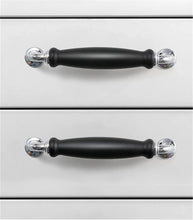 Load image into Gallery viewer, 3.78", 5.0" Modern Black Chrome Kitchen Pulls | Cabinet Handles, Drawer & Dresser Knobs | Kitchen Door Pulls