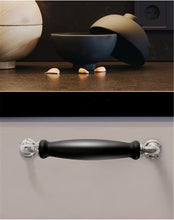 Load image into Gallery viewer, 3.78", 5.0" Modern Black Chrome Kitchen Pulls | Cabinet Handles, Drawer & Dresser Knobs | Kitchen Door Pulls
