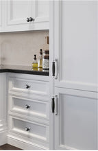 Load image into Gallery viewer, 3.78", 5.0" Modern Black Chrome Kitchen Pulls | Cabinet Handles, Drawer & Dresser Knobs | Kitchen Door Pulls