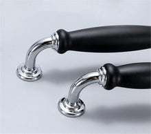 Load image into Gallery viewer, 3.78", 5.0" Modern Black Chrome Kitchen Pulls | Cabinet Handles, Drawer & Dresser Knobs | Kitchen Door Pulls