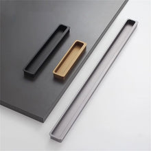 Load image into Gallery viewer, Invisible Recessed Kitchen Pulls | Concealed Embedded Drawer Handles, Extended Closet Door & Cabinet Pulls