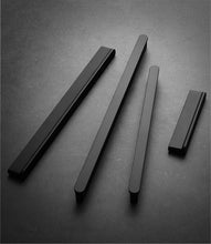 Load image into Gallery viewer, 2.5", 3.75", 5", 6.3", 7.55", 10.0" & 12.6" Black & Brushed Brass Drawer Pulls | Modern Cabinet, Cupboard & Wardrobe Closet Handles & Knobs