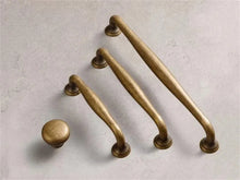 Load image into Gallery viewer, 3.78", 5" (96mm, 128mm) Vintage Antique Bronze Drawer Pulls | Kitchen Cabinet Door Handles, Rustic Cupboard Knobs & Hardware