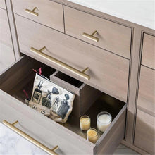 Load image into Gallery viewer, 2.5", 3.78", 5", 6.3", 8.8" & 12.6" Solid Brass Gold T Bar Cabinet Handles | Drawer Pulls for Dresser, Kitchen Cupboard & Knobs