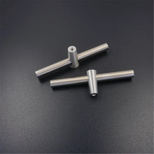 Load image into Gallery viewer, T Bar Brushed Brass Knobs, Pulls & Handles | Cabinet, Drawer, Dresser, Kitchen, Wardrobe & Closet Hardware
