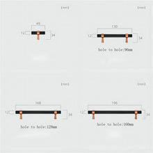 Load image into Gallery viewer, Black Copper Modern Cabinet Pulls & Knobs | Kitchen Door & Dresser Handles, Unique Black Cabinet Hardware