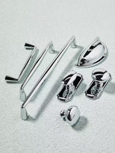 Load image into Gallery viewer, French Luxury Solid Silver Brass Shell Pulls, Nordic Minimalist Handles for Drawers &amp; Wardrobes
