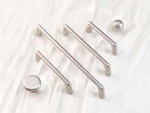 Load image into Gallery viewer, Modern Brushed Nickel Ball Knobs &amp; Simple Drawer Pulls | Cabinet Hardware for Kitchen, Dresser &amp; Wardrobe
