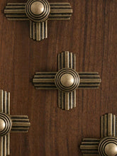 Load image into Gallery viewer, Vintage French Cabinet Pulls, Antique Bronze Aged Handles for Wabi‑Sabi Style Furniture Drawers
