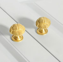 Load image into Gallery viewer, Modern Light Luxury Solid Brass Cabinet Knobs | Gold Drawer &amp; Wardrobe Small Knobs
