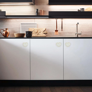 Heart Knobs | Acrylic & Brass Drawer Pulls, Dresser & Kitchen Cabinet Knobs, Handles, Hardware