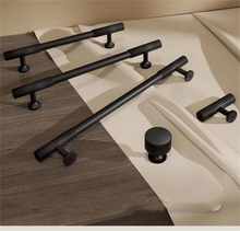 Load image into Gallery viewer, 3.78&quot;, 5&quot;, 6.3&quot;, 8.8&quot;, 12.6&quot; Black Drawer Handles &amp; Knobs | Cabinet &amp; Dresser Pulls, Kitchen &amp; Cupboard Handles, Furniture Hardware
