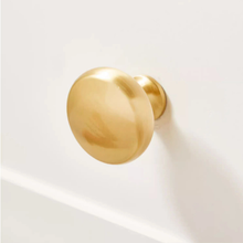Load image into Gallery viewer, 3.78&quot;, 5&quot;, 6.3&quot; Brushed Brass Kitchen Door Handles | Solid Drawer &amp; Cabinet Pulls, Dresser Knobs &amp; Hardware
