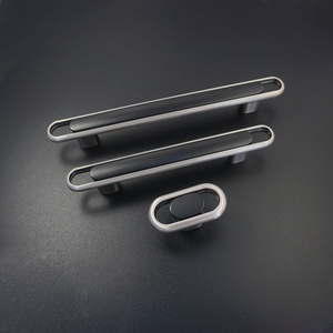 3.78"-5" Modern Black & Brushed Nickel Knobs, Pulls & Handles | Cabinet, Drawer, Dresser, Kitchen & Cupboard Hardware