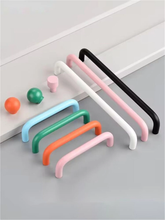 Load image into Gallery viewer, 3.78&quot;-12.6&quot; Colorful Ball Knobs &amp; Pulls | Minimalist Black, White, Orange, Green, Blue, Pink Cabinet &amp; Drawer Handles

