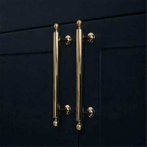 3.78", 5", 6.3", 8.8" Solid Brass Ball Drawer Pulls & Knobs | Gold Kitchen Handles, Cabinet & Door Knobs, Kitchen Hardware