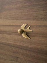 Load image into Gallery viewer, Creative Brass Swallow‑Shaped Cabinet Pulls, Antique Bronze Vintage Drawer Handles for Kids Room
