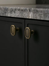 Load image into Gallery viewer, Vintage Woven Texture Wardrobe Door Knob, Dark Tone Antique Bronze Single Hole Hardware Pull for Cabinet &amp; Drawer
