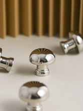 Load image into Gallery viewer, Mid Century Mushroom Cabinet Knob, Brass Titanium Silver Cute Drawer Knob, Furniture Door Pull Handle
