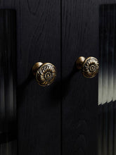 Load image into Gallery viewer, French Mid Century Antique Bronze Brass Knobs, European Retro Small Handles for Wardrobes, Drawers and Kitchen Cabinets

