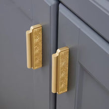Load image into Gallery viewer, Solid Brass New Chinese Style Cabinet Pulls, Luxury Gold Minimalist Handles for Wardrobe, Drawer, Wine &amp; Shoe Cabinet
