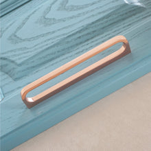 Load image into Gallery viewer, 3.78&quot;-12.6&quot; Rose Gold Hollow Knobs, Pulls &amp; Handles | Modern Simple | Kitchen, Dresser, Drawer &amp; Cabinet Door Hardware
