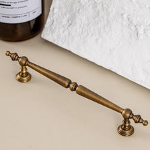 Load image into Gallery viewer, 3.78&quot;, 5&quot;, 6.3&quot; Vintage Bronze Drawer Pulls | European Antique Cabinet &amp; Kitchen Door Handles, Dresser Knobs
