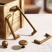 Load image into Gallery viewer, Vintage Rustic Aged Brass Knobs, Pulls &amp; Handles | Cabinet, Drawer, Dresser, Kitchen &amp; Wardrobe Hardware
