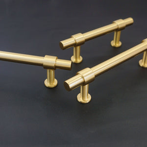 2.5", 3", 3.78", 5", 7.55" Solid Brass Cabinet Handles | Dresser & Drawer Pulls, Kitchen Cupboard & Closet Wardrobe Knobs