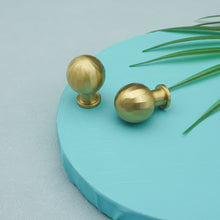 Load image into Gallery viewer, Gold Brass Drawer Knobs | Dresser Pulls, Kitchen Cabinet Door Handles &amp; Cupboard Hardware | Decor Furniture Knobs
