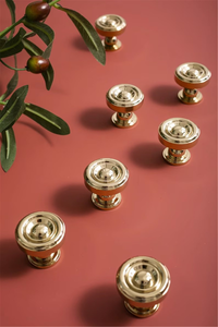5"-7.56" Gorgeous Polished Gold Solid Brass Knobs, Pulls & Handles | Cabinet, Drawer & Wardrobe Hardware