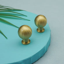 Load image into Gallery viewer, Gold Brass Drawer Knobs | Dresser Pulls, Kitchen Cabinet Door Handles &amp; Cupboard Hardware | Decor Furniture Knobs
