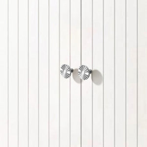 Solid Brass Round Sun Knobs & Pulls | Gold Chrome | Cabinet, Drawer, Dresser & Kitchen Hardware
