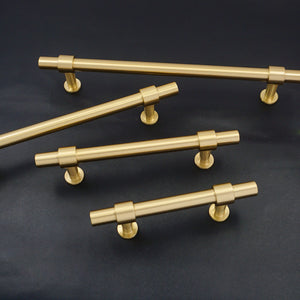 2.5", 3", 3.78", 5", 7.55" Solid Brass Cabinet Handles | Dresser & Drawer Pulls, Kitchen Cupboard & Closet Wardrobe Knobs
