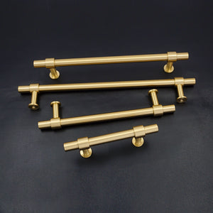 2.5", 3", 3.78", 5", 7.55" Solid Brass Cabinet Handles | Dresser & Drawer Pulls, Kitchen Cupboard & Closet Wardrobe Knobs