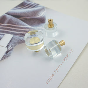 Brass Clear Drawer Knobs Handles Acrylic Dresser Knob Cabinet Knobs Pulls Handle  Bling furniture Cabinet  hardware