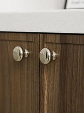 Load image into Gallery viewer, Mid‑Century Mushroom Cabinet Knob, Brass Titanium Silver Electroplated Round Small Pull for Wardrobe Drawer

