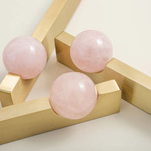 Load image into Gallery viewer, Light Luxury Long Brass Pull Handles with Natural Crystal Ball, Premium Hardware for Cabinets, Shoe Cabinets and Drawers
