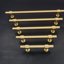 Load image into Gallery viewer, 2.5&quot;, 3&quot;, 3.78&quot;, 5&quot;, 7.55&quot; Solid Brass Cabinet Handles | Dresser &amp; Drawer Pulls, Kitchen Cupboard &amp; Closet Wardrobe Knobs
